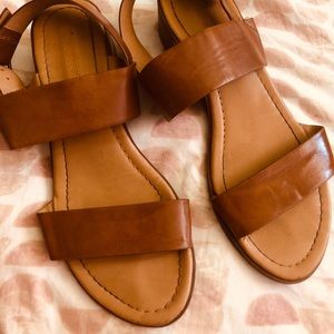 Brown Leather Sandals (Size 7 1/2)